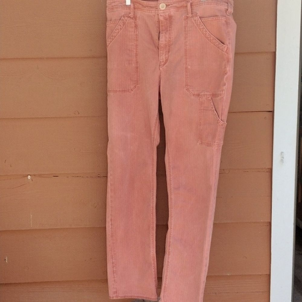 Anthropologie Straight Leg Jeans in Dusty Rose